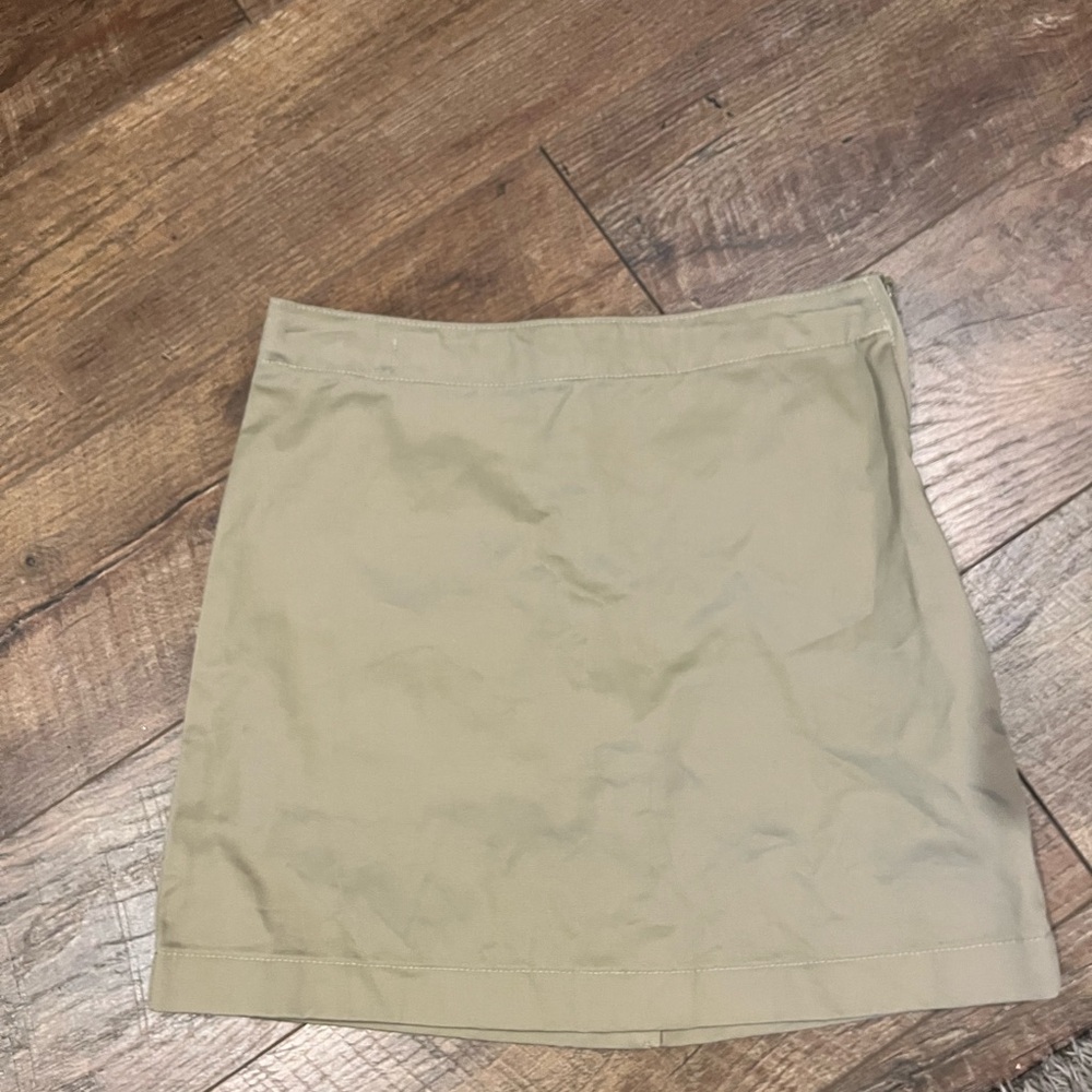 Lands' End Girls' Khaki A-Line Skirt